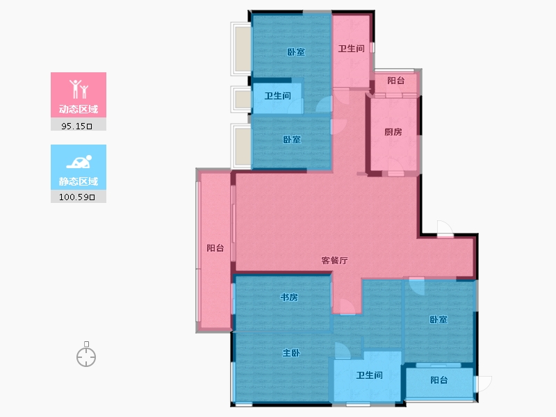 湖北省-武汉市-保利江锦-177.87-户型库-动静分区