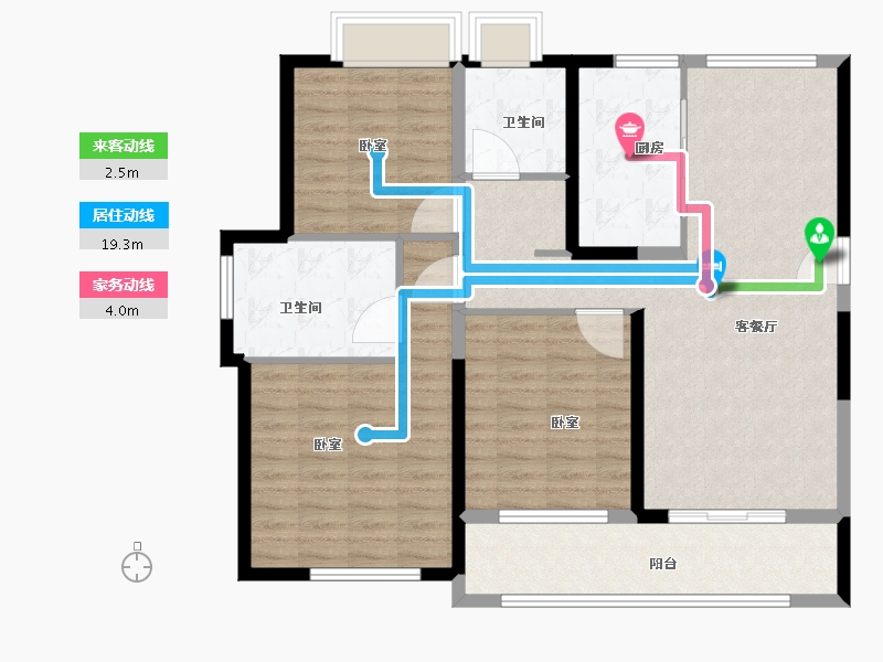 湖北省-武汉市-大华锦绣时代-108.00-户型库-动静线