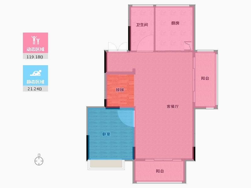 广东省-广州市-绿城桂语兰庭-130.32-户型库-动静分区