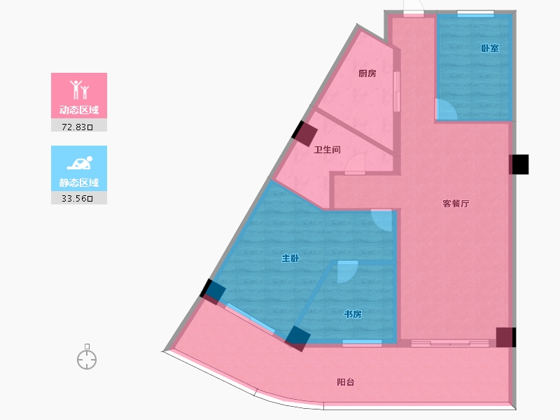 安徽省-黄山市-绿地太平湖-95.34-户型库-动静分区