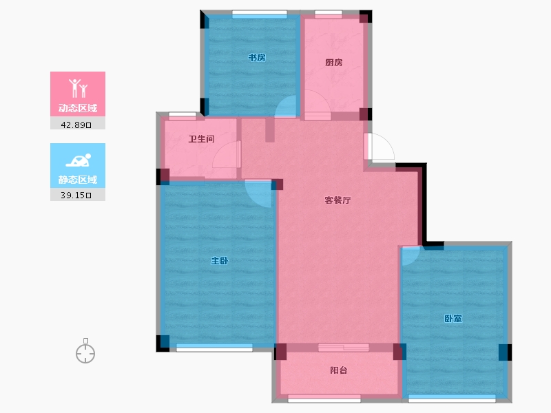 浙江省-宁波市-赛丽丽园-73.21-户型库-动静分区