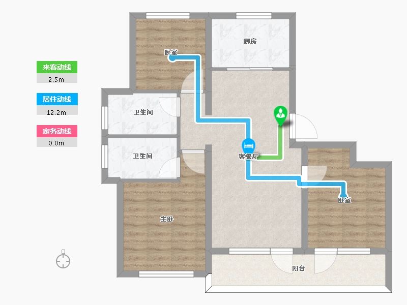 山东省-青岛市-融创影都壹號Ⅱ-82.28-户型库-动静线