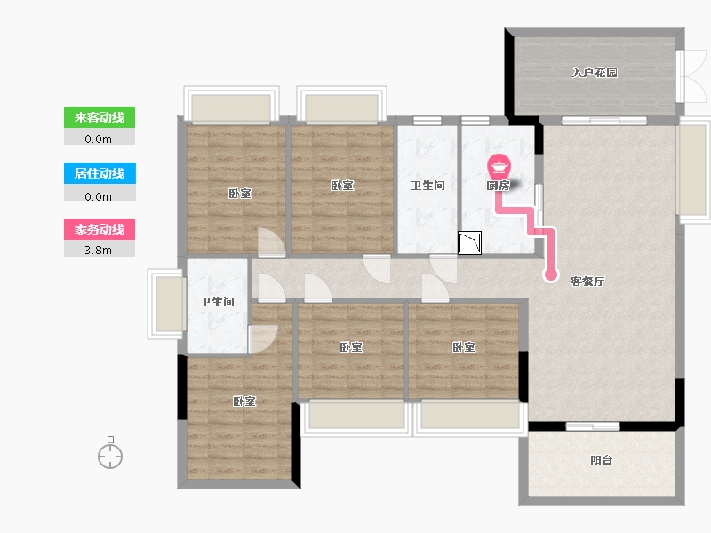 广东省-深圳市-深圳东星河丹堤-129.30-户型库-动静线