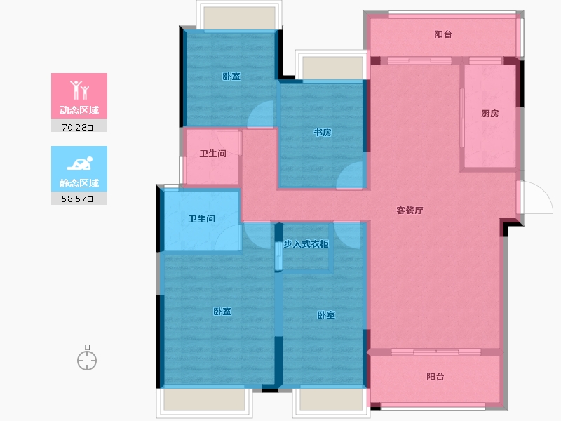 湖南省-长沙市-中交建发·松雅院-116.00-户型库-动静分区