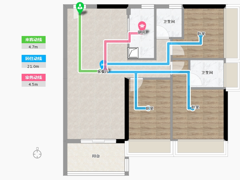 广东省-湛江市-名雅居学府里-80.72-户型库-动静线