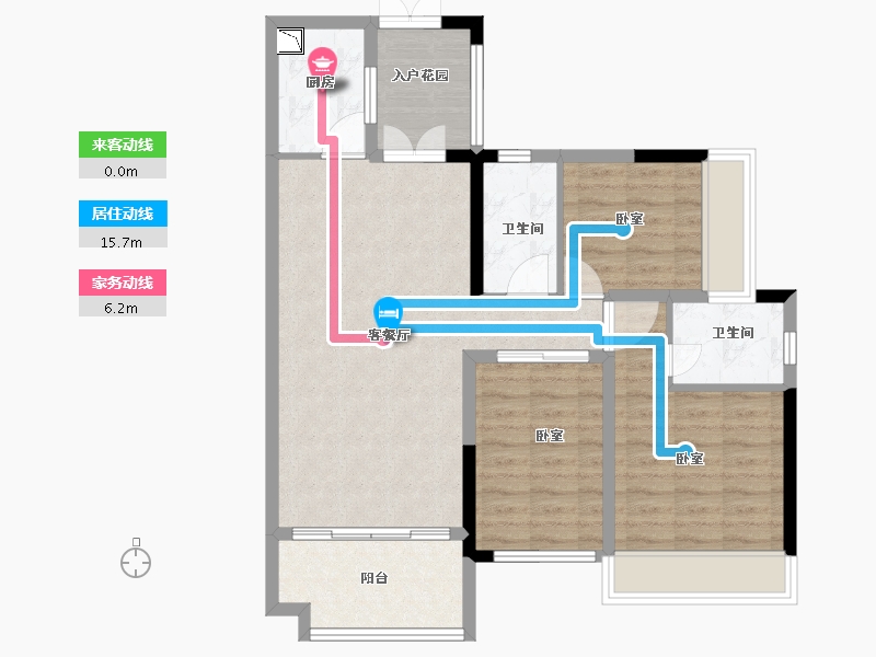 广东省-广州市-广州颐和盛世-85.77-户型库-动静线