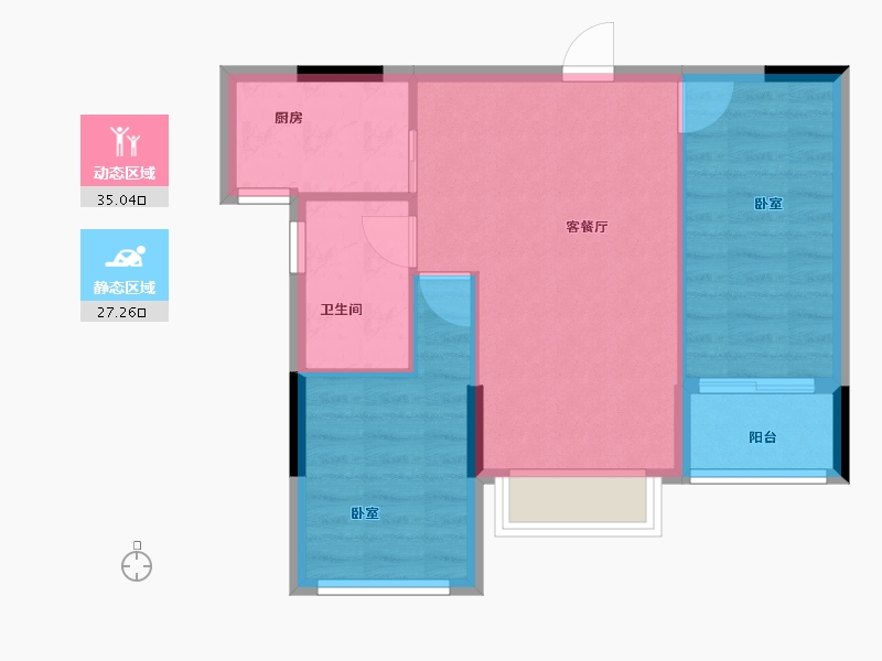 广东省-汕头市-国瑞四季园-56.08-户型库-动静分区