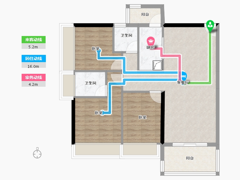 广东省-湛江市-名雅居学府里-82.55-户型库-动静线