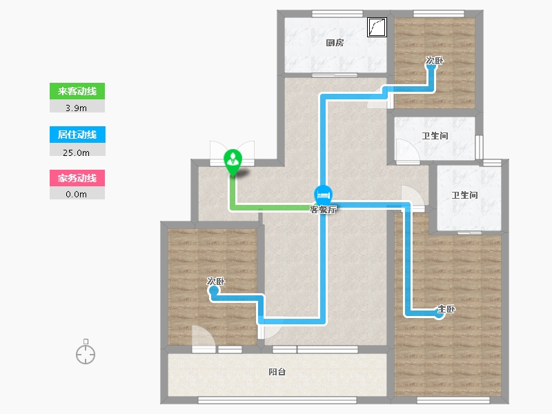 山东省-青岛市-万科公园大道-112.80-户型库-动静线