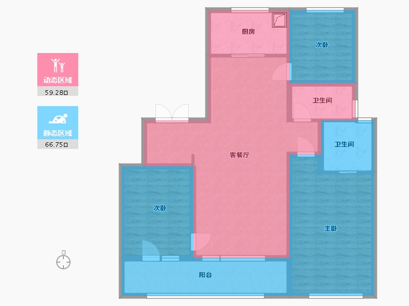 山东省-青岛市-万科公园大道-112.80-户型库-动静分区