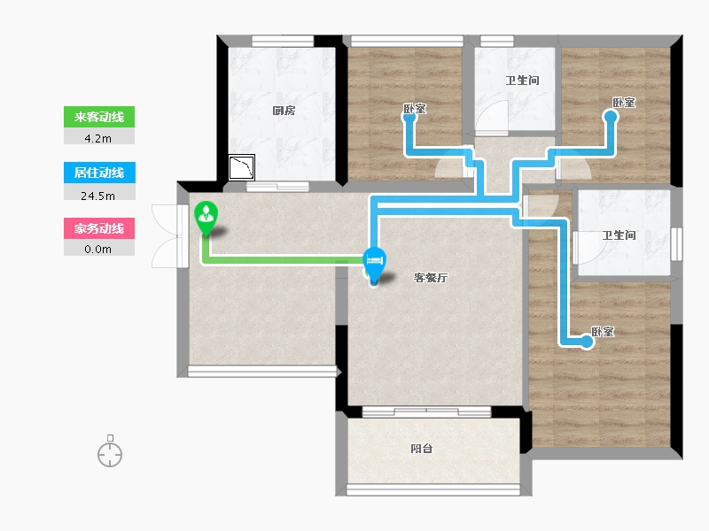 广东省-广州市-广州颐和盛世-76.10-户型库-动静线