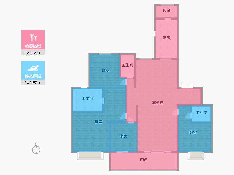 河南省-郑州市-恒大云玺-202.10-户型库-动静分区