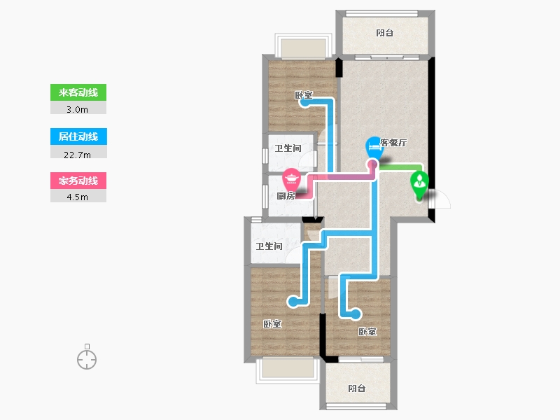 广东省-汕头市-国瑞四季园-78.87-户型库-动静线