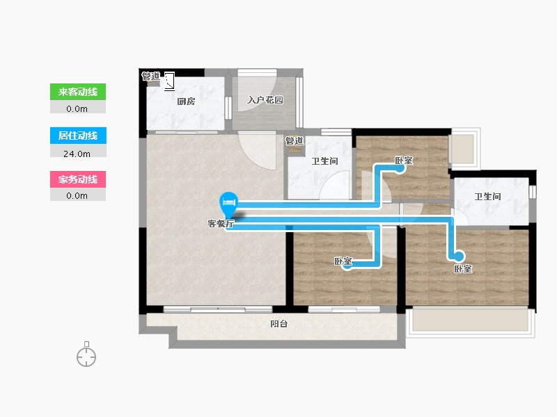 广东省-韶关市-始兴碧桂园-84.99-户型库-动静线