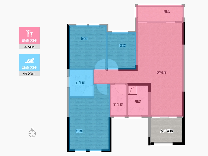 湖南省-怀化市-景东·黔阳府-102.01-户型库-动静分区