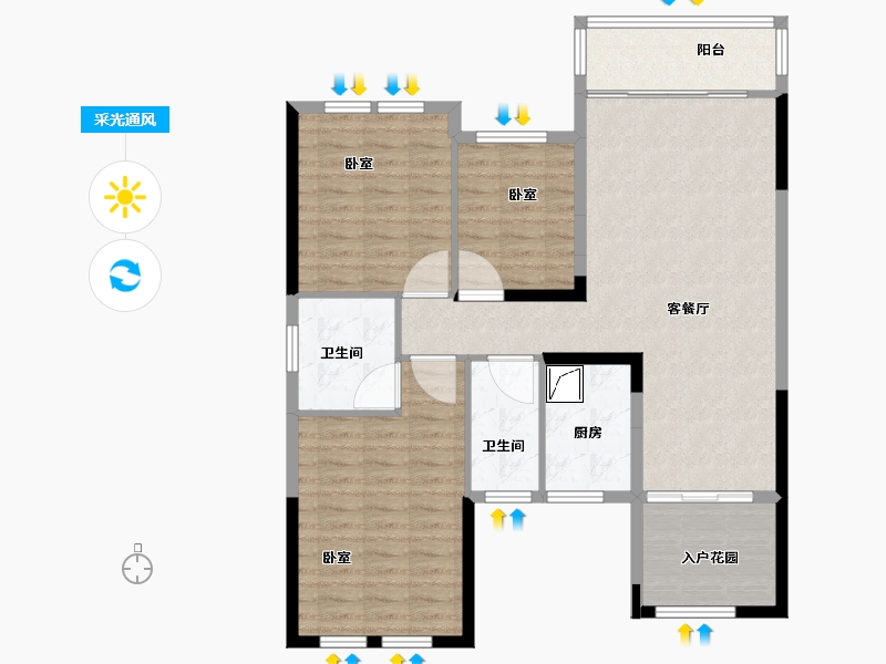 湖南省-怀化市-景东·黔阳府-102.01-户型库-采光通风