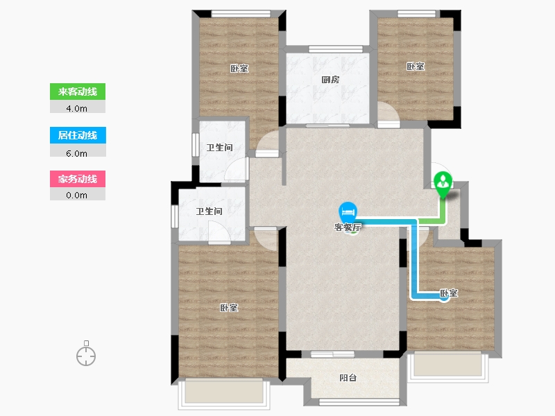 浙江省-宁波市-金地·风华大境-102.00-户型库-动静线