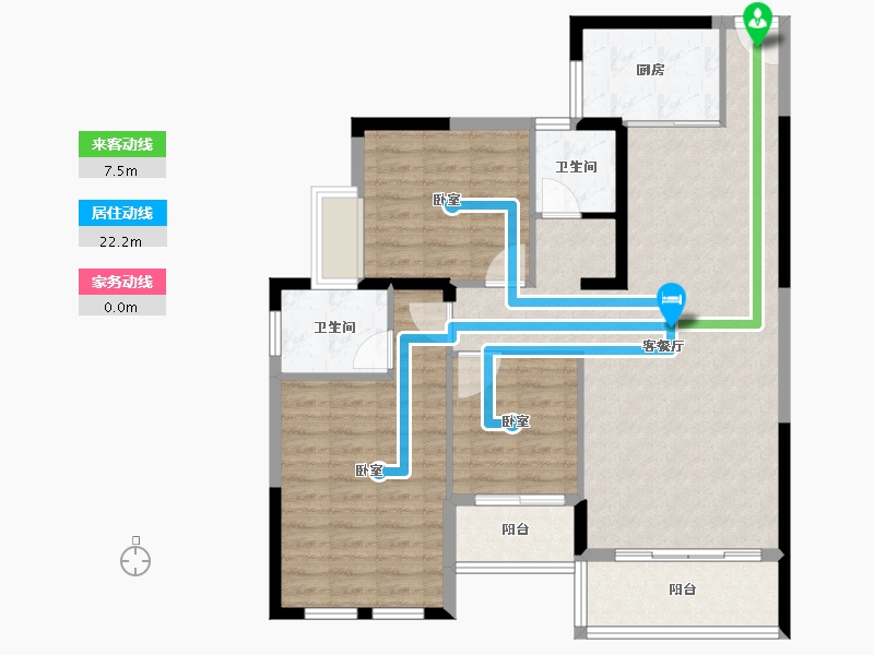 湖南省-怀化市-景东·黔阳府-98.26-户型库-动静线