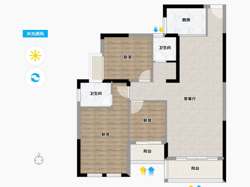 湖南省-怀化市-景东·黔阳府-98.26-户型库-采光通风