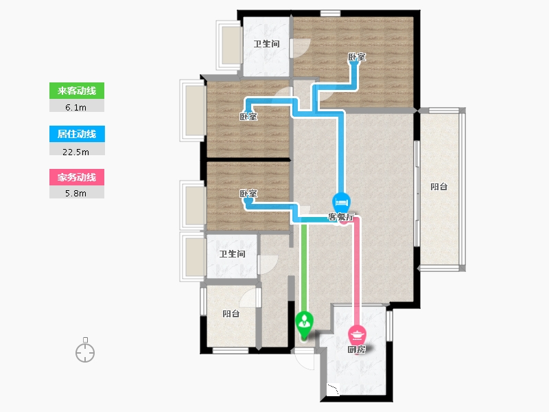 广东省-广州市-保利麓湖-114.84-户型库-动静线