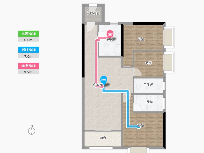 陕西省-西安市-西安深国投中心-80.51-户型库-动静线