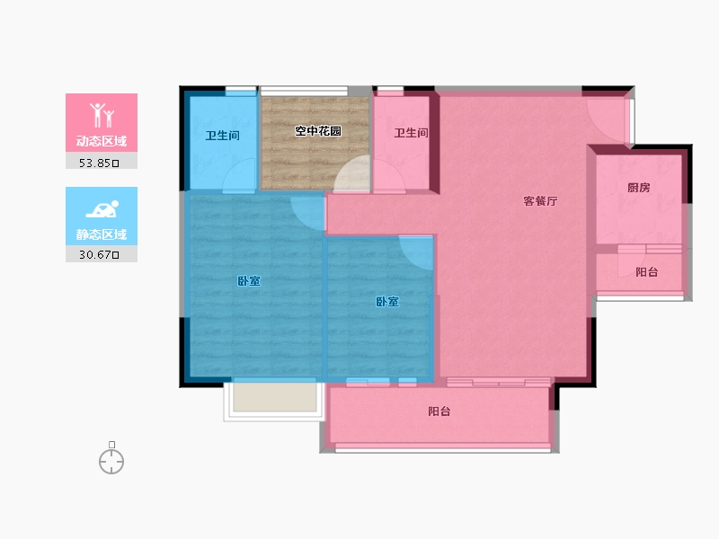 广东省-广州市-合家和府-82.00-户型库-动静分区