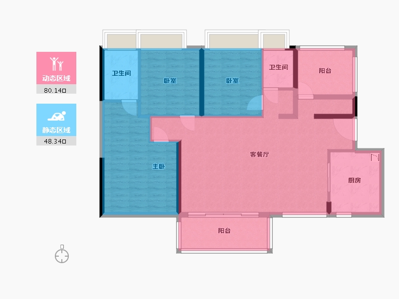 广东省-广州市-保利麓湖-116.40-户型库-动静分区