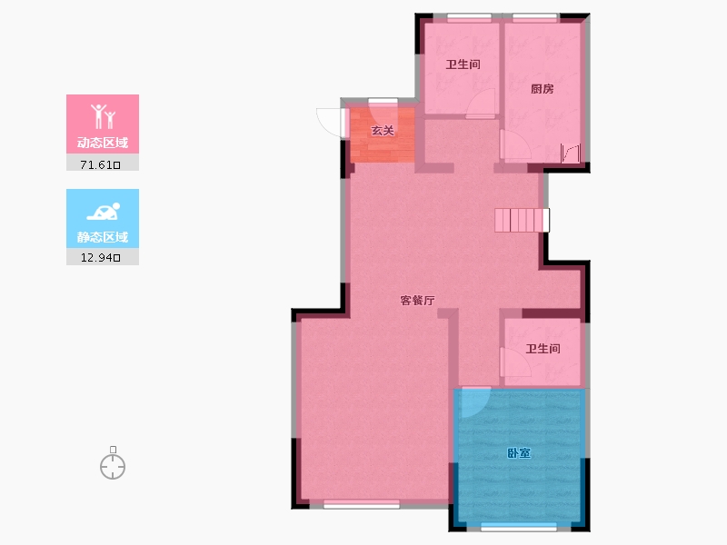 吉林省-长春市-国信南山-75.71-户型库-动静分区