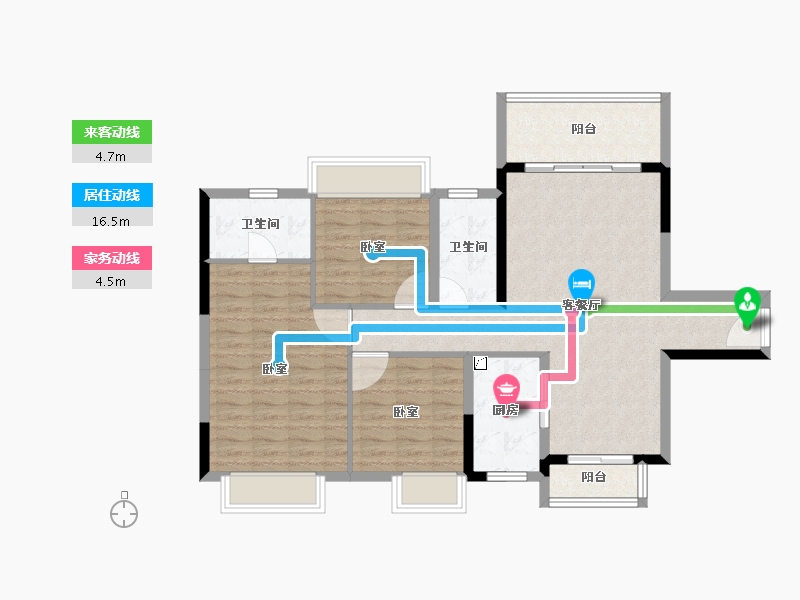 广东省-江门市-敏捷翡翠华府-98.00-户型库-动静线