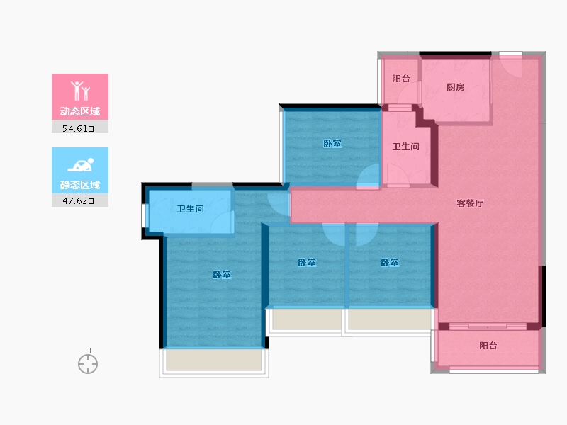 广东省-佛山市-龙光天瀛-91.09-户型库-动静分区