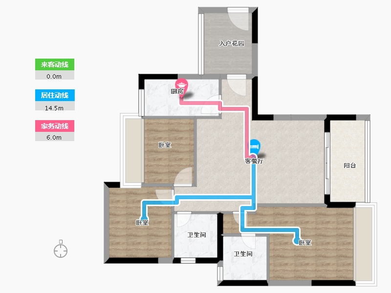 广东省-广州市-广州颐和盛世-86.00-户型库-动静线