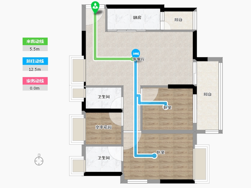 广东省-广州市-合家和府-82.53-户型库-动静线