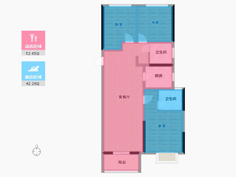 河南省-郑州市-康桥未来公元-84.01-户型库-动静分区