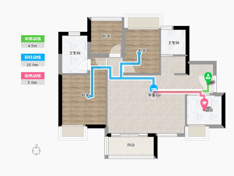 广东省-佛山市-中交诚湾悦府-70.48-户型库-动静线