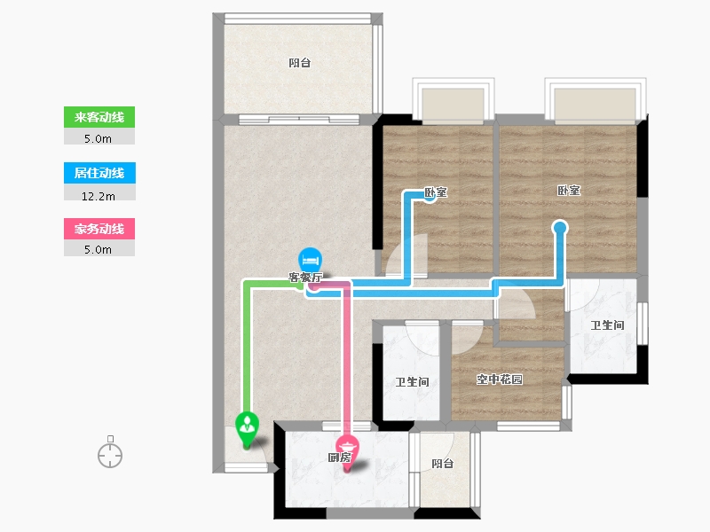 广东省-广州市-合家和府-76.00-户型库-动静线