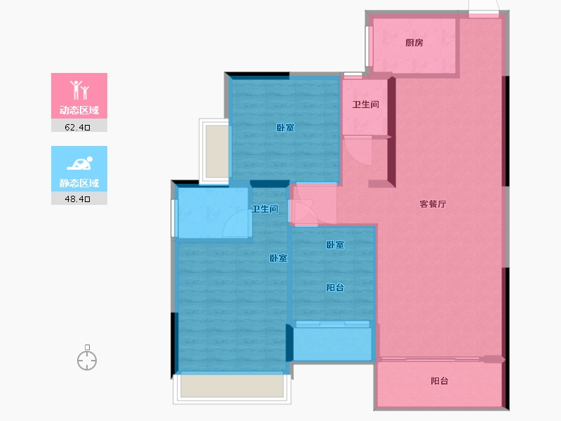 湖南省-怀化市-景东·黔阳府-101.00-户型库-动静分区