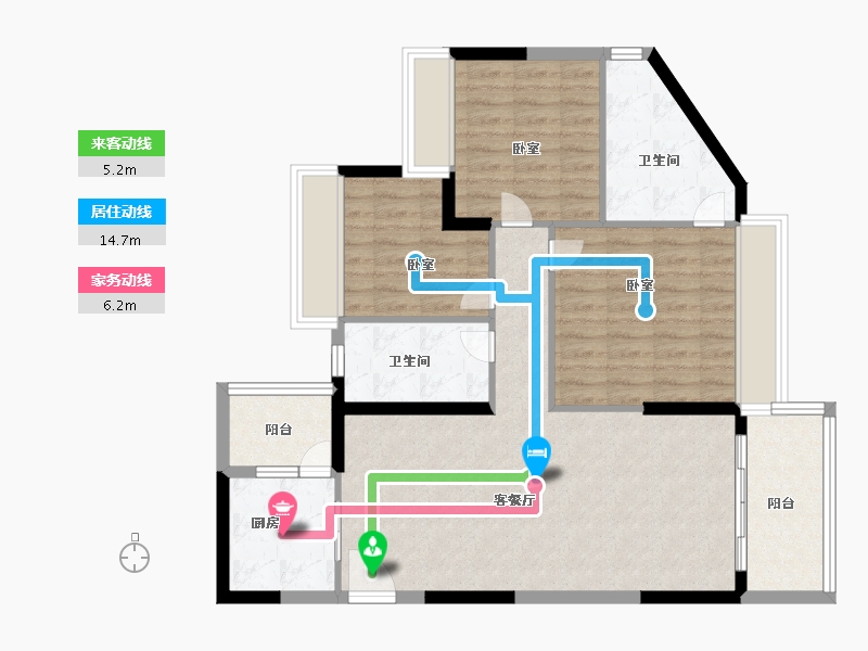 广东省-广州市-广州颐和盛世-93.00-户型库-动静线