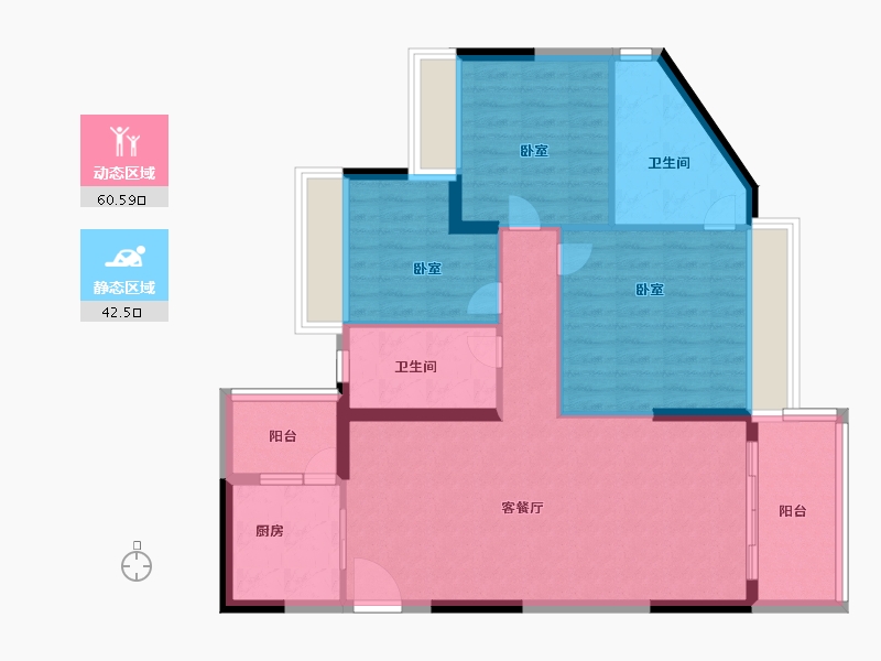 广东省-广州市-广州颐和盛世-93.00-户型库-动静分区