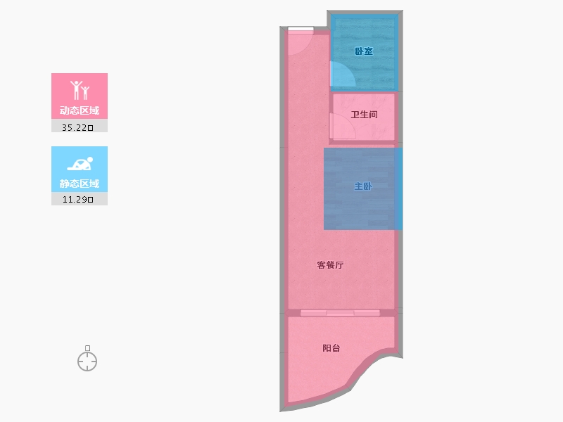 广东省-汕头市-半岛逸景花园-35.91-户型库-动静分区