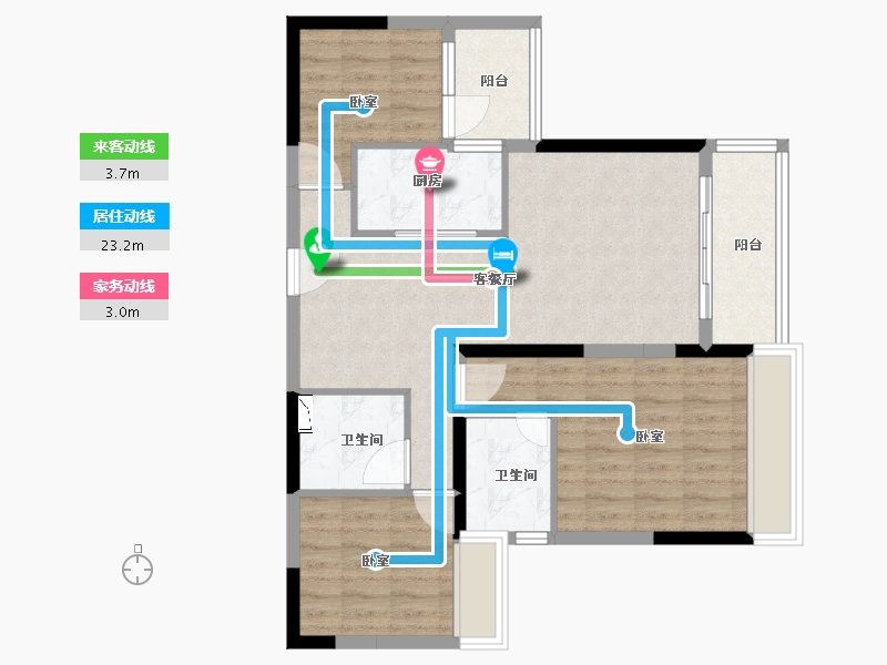 广东省-广州市-广州颐和盛世-82.00-户型库-动静线