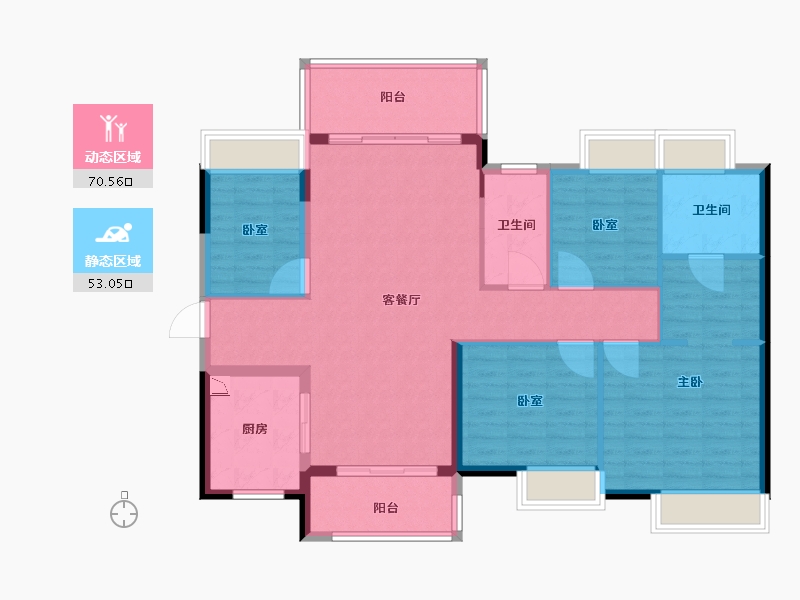 广东省-广州市-时代领峰-112.00-户型库-动静分区