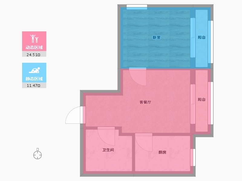 辽宁省-大连市-瀚林府-31.62-户型库-动静分区