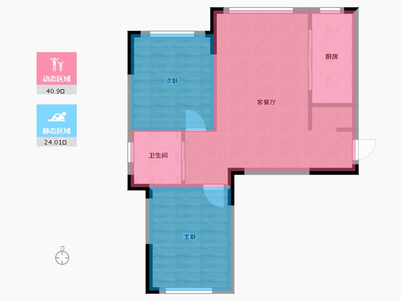 吉林省-长春市-林香阁尚品-58.33-户型库-动静分区