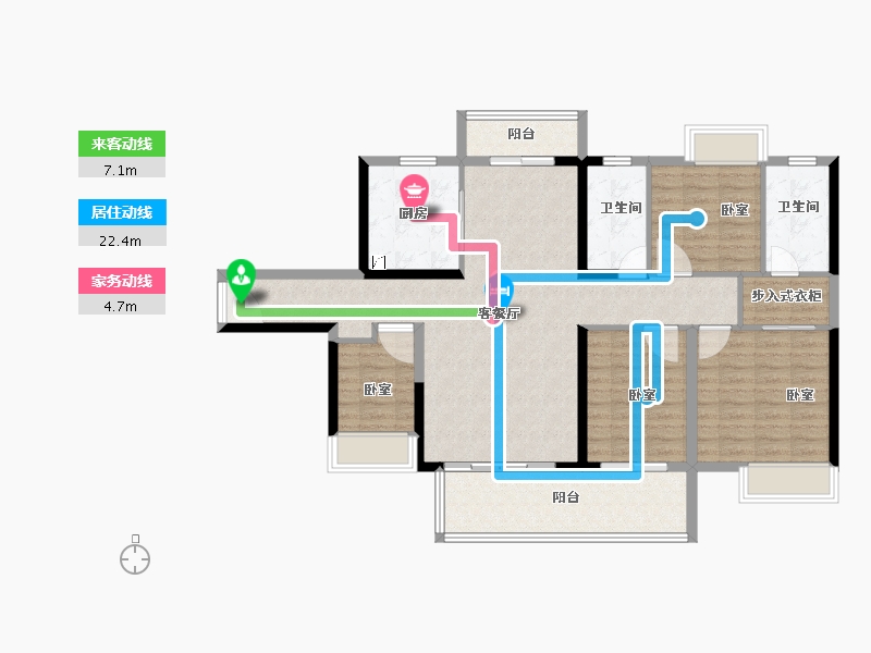 广东省-江门市-敏捷翡翠华府-112.00-户型库-动静线