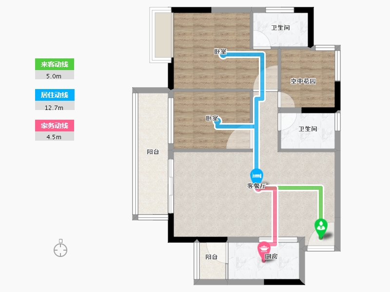 广东省-广州市-合家和府-84.15-户型库-动静线