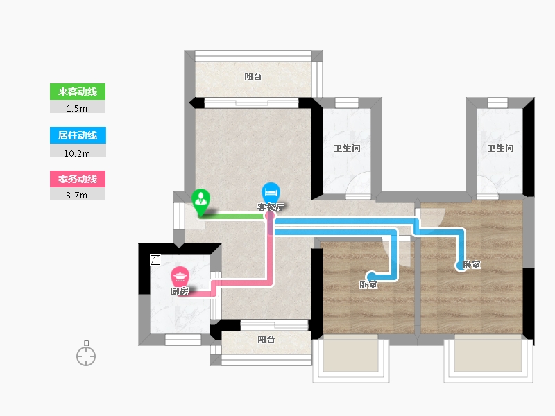 广东省-江门市-怡福新方盛·天睿-35.47-户型库-动静线