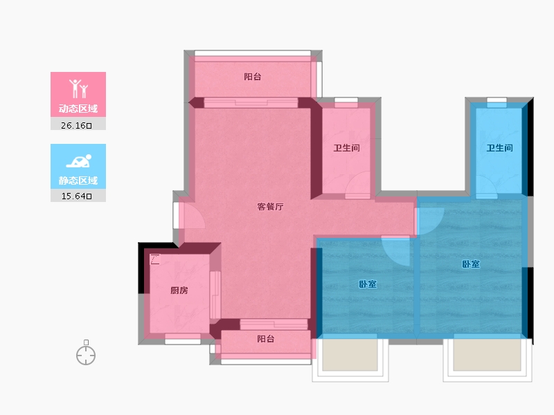 广东省-江门市-怡福新方盛·天睿-35.47-户型库-动静分区