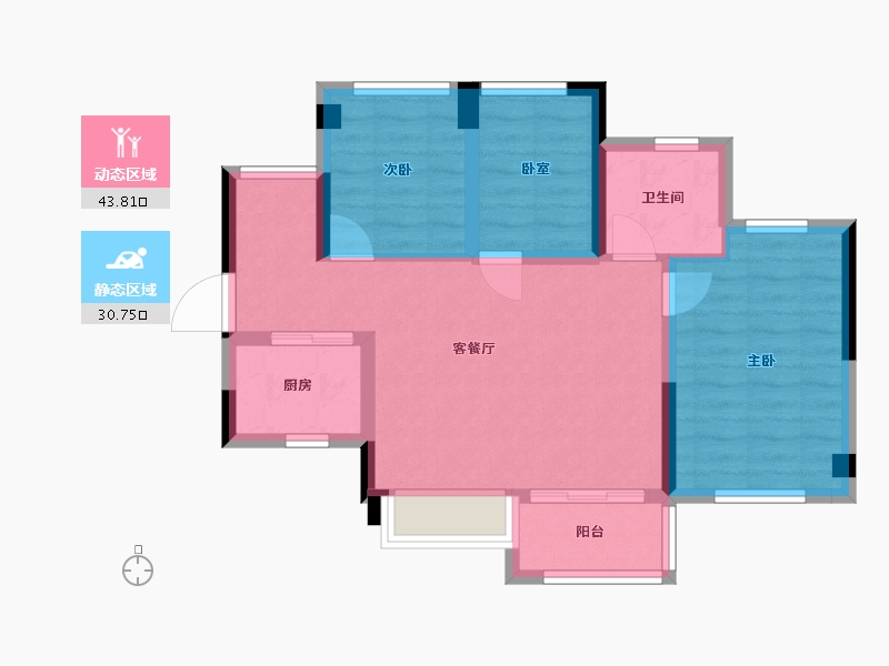 广东省-广州市-万科金域学府-65.94-户型库-动静分区