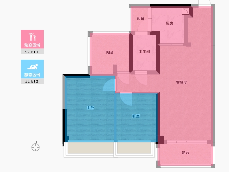 广东省-广州市-中荟城-65.32-户型库-动静分区