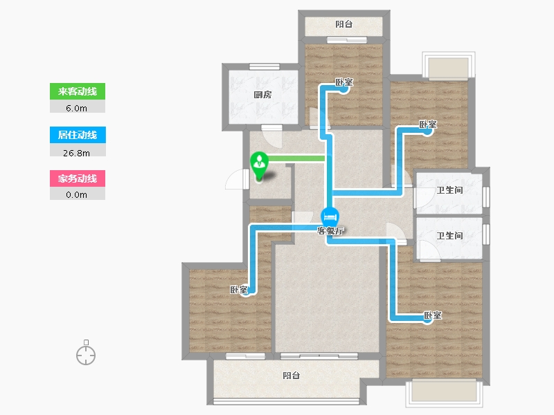 广东省-梅州市-保利江南和府-112.50-户型库-动静线